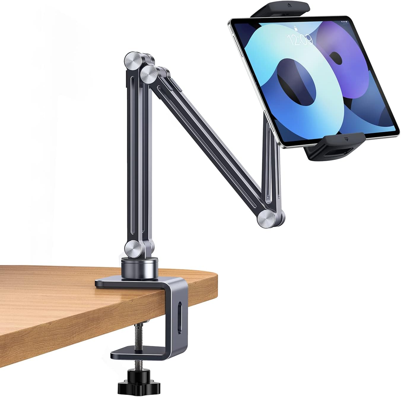 Universal 360 Degree Rotatable, Phone and Tablet Holder Bed Gooseneck Mount, Aluminum Long Arm Foldable Lazy Stand