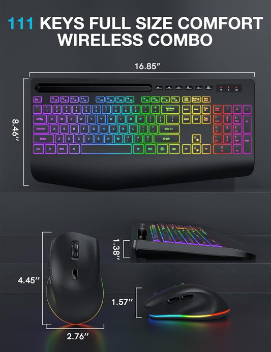 Wireless Keyboard and Mouse Combo